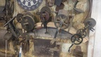 Harness clamp and several hand crank grinders