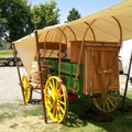 21.  Chuckwagon with fly open wide, back view