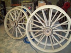 New Wagon Wheels ready for their Tires