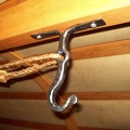 98. Forged Ceiling Hook with wind pull rope slide