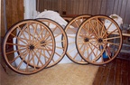 New Bolted Hub Buggy Wheels with Rubber Tires