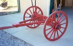 Restored Wagon Running Gear and Wagon Wheels