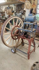 boring heavy wagon wheel with Silver Boring machine